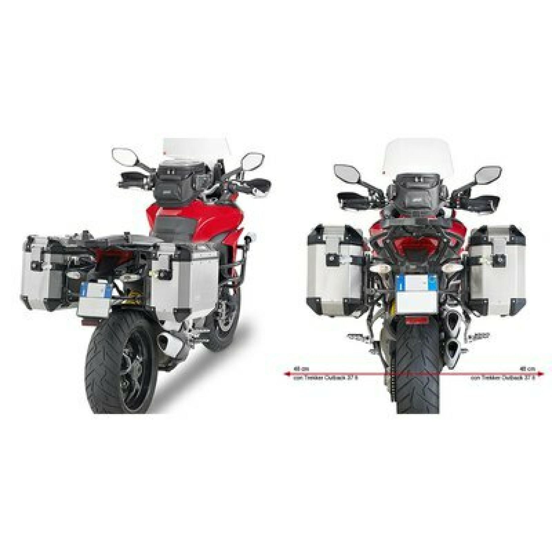 Soporte de la maleta lateral de la moto Givi Monokey Cam-Side Ducati Multistrada 1200 (15 À 18)
