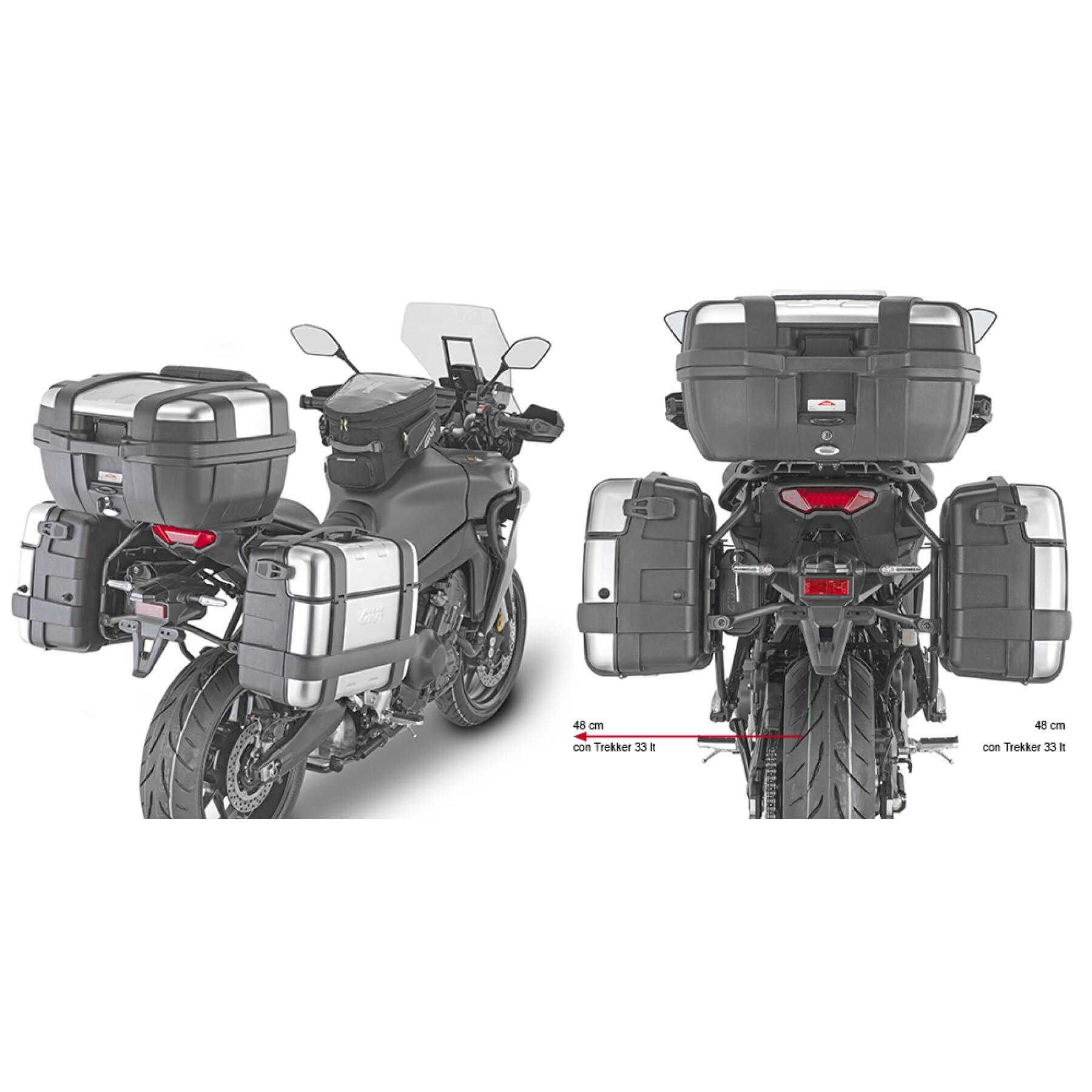 Soporte de la maleta lateral de la moto Givi Monokey Yamaha Tracer 9 21