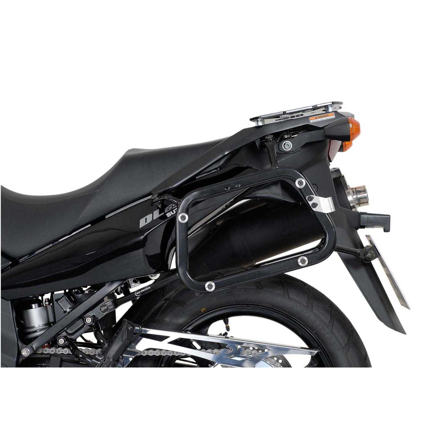 Soporte de la maleta lateral de la moto Sw-Motech Evo. Suzuki Dl 650 V-Strom (04-10)