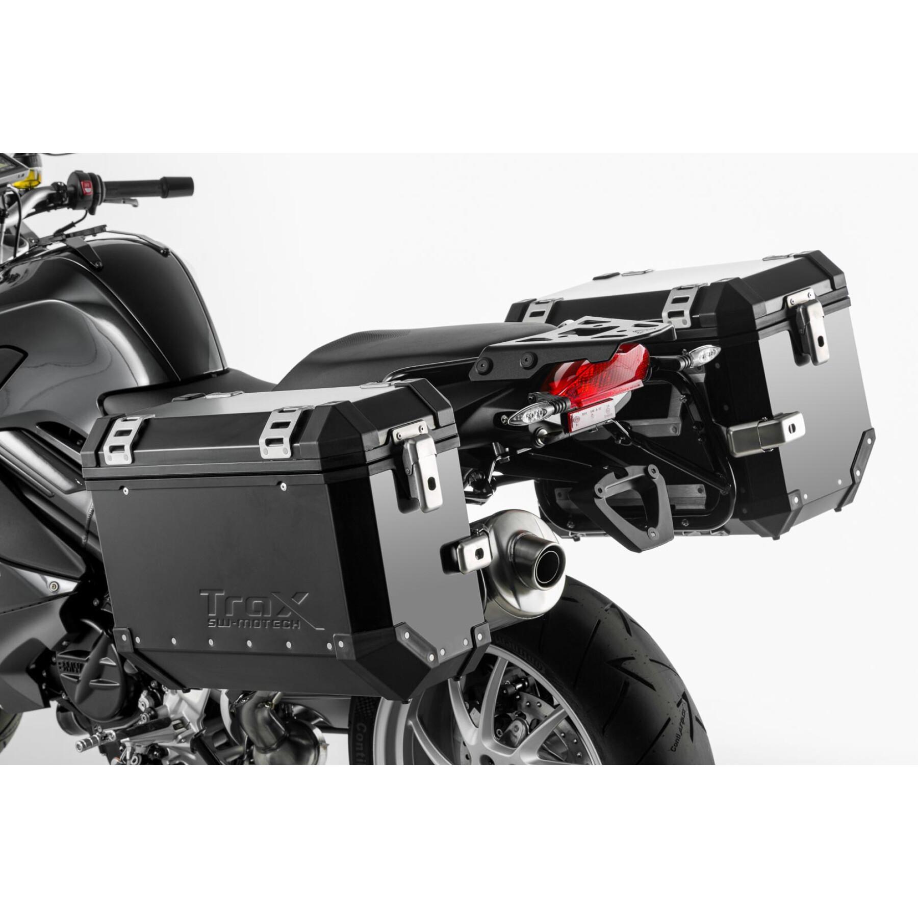 Soporte de la maleta lateral de la moto Sw-Motech Evo. Bmw F800 R (09-)/ F 800 Gt (12-)
