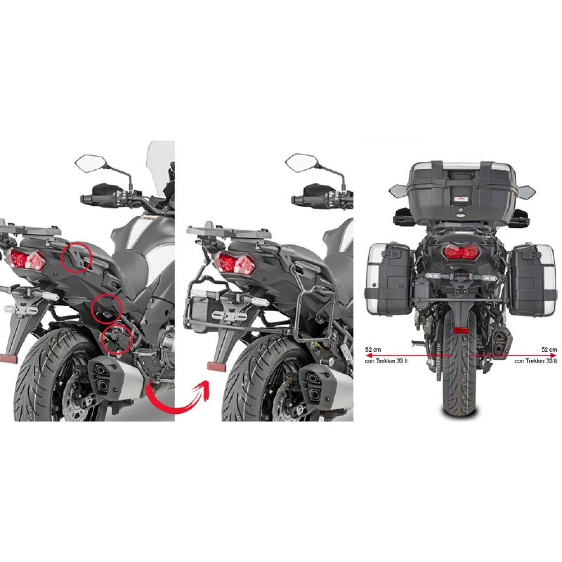 Soporte de maletas laterales para motos rápidas Givi Monokey Kawasaki Versys 1000 (19 À 20)