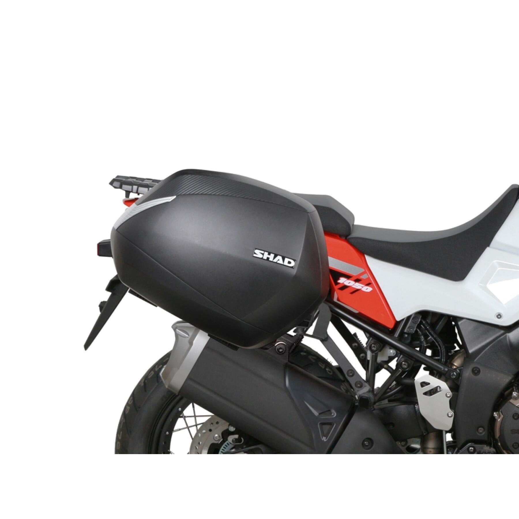 Soporte maleta lateral moto Shad 3P System Suzuki V-Strom 1000/1050/Xt 2014-2020