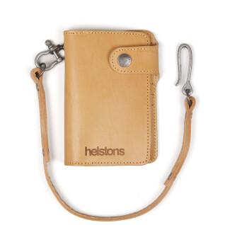 Cartera de cuero para moto Helstons moon wallet + lacet