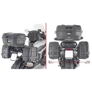 Soporte específico para la maleta lateral de la moto Givi Pl One Monokey Bmw S 1000 Xr (20 À 21)