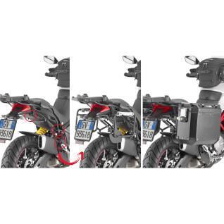 Soporte de maletas laterales para motos rápidas Givi Pl One Fit Givi Monokey Cam-Side Ducati Multistrada 950 S (19 À 20)