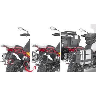 Soporte de maletas laterales para motos rápidas Givi Pl One Fit Givi Monokey Moto Guzzi V85 Tt (19 À 21)